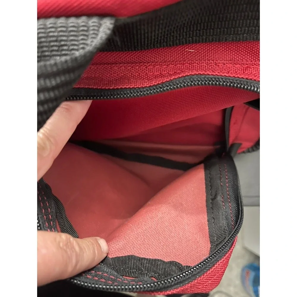 Olympia Sports Plus Red Rolling Duffel Bag Travel Luggage Retractable Handle